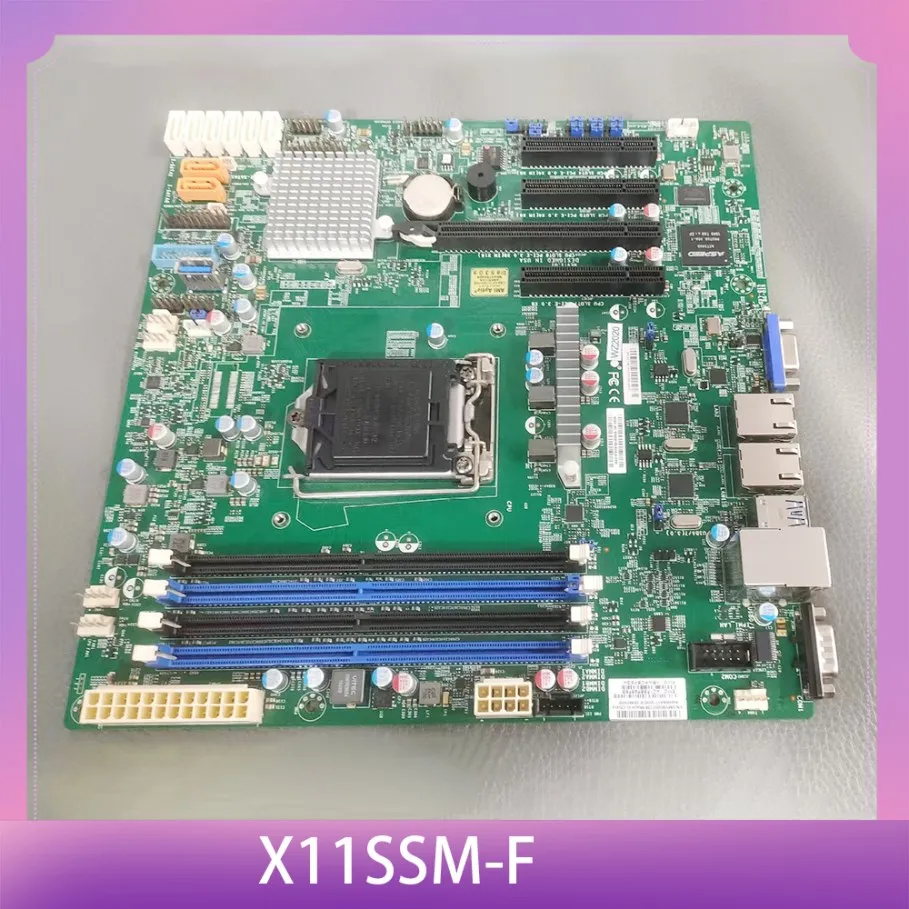E3-1200 v6/v5 7.a/6a generación. Core i3 Serie 8 SATA3 (6 Gbps) IPMI 2.0 LGA1151 Placa base de servidor X11SSM-F