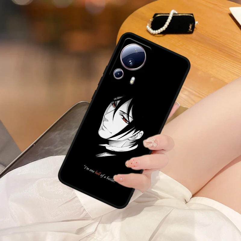 Funda de mayordomo negro para Xiaomi Mi 14 13 12X 12 11 11T 11i 10T 10 Pro Lite Ultra 5G, funda de teléfono negra - imagen 5