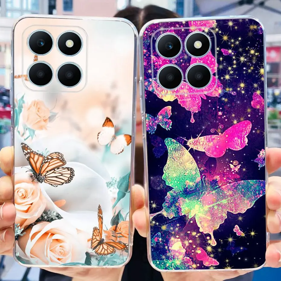 Funda de silicona blanda para Honor X6a WDY-LX1 2023, carcasa trasera de TPU transparente pintada bonita para Honor X6a X 6A 4G - imagen 4