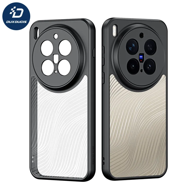 Para VIVO X300 Pro funda DUX DUCIS Aimo a prueba de golpes anticaídas dura PC líneas fluidas cubierta de teléfono translúcida - imagen 5