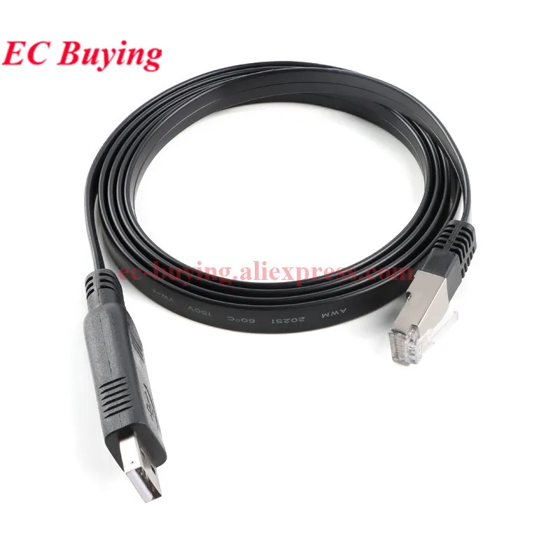 Línea serie RS232 a RJ45 USB a CONSOLE Cable de depuración de control USB2.0 para interruptor de enrutamiento H3C PL2303 CH340 - imagen 3