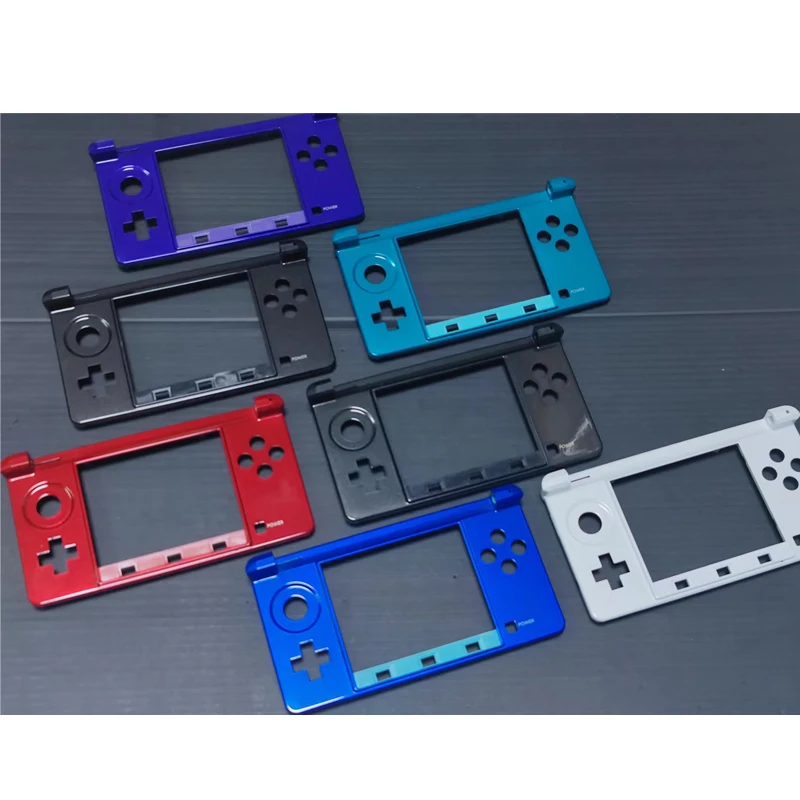 Original nuevo superior e inferior marco medio carcasa cubierta placa frontal para Nintendo Old 3DS Game Host - imagen 2