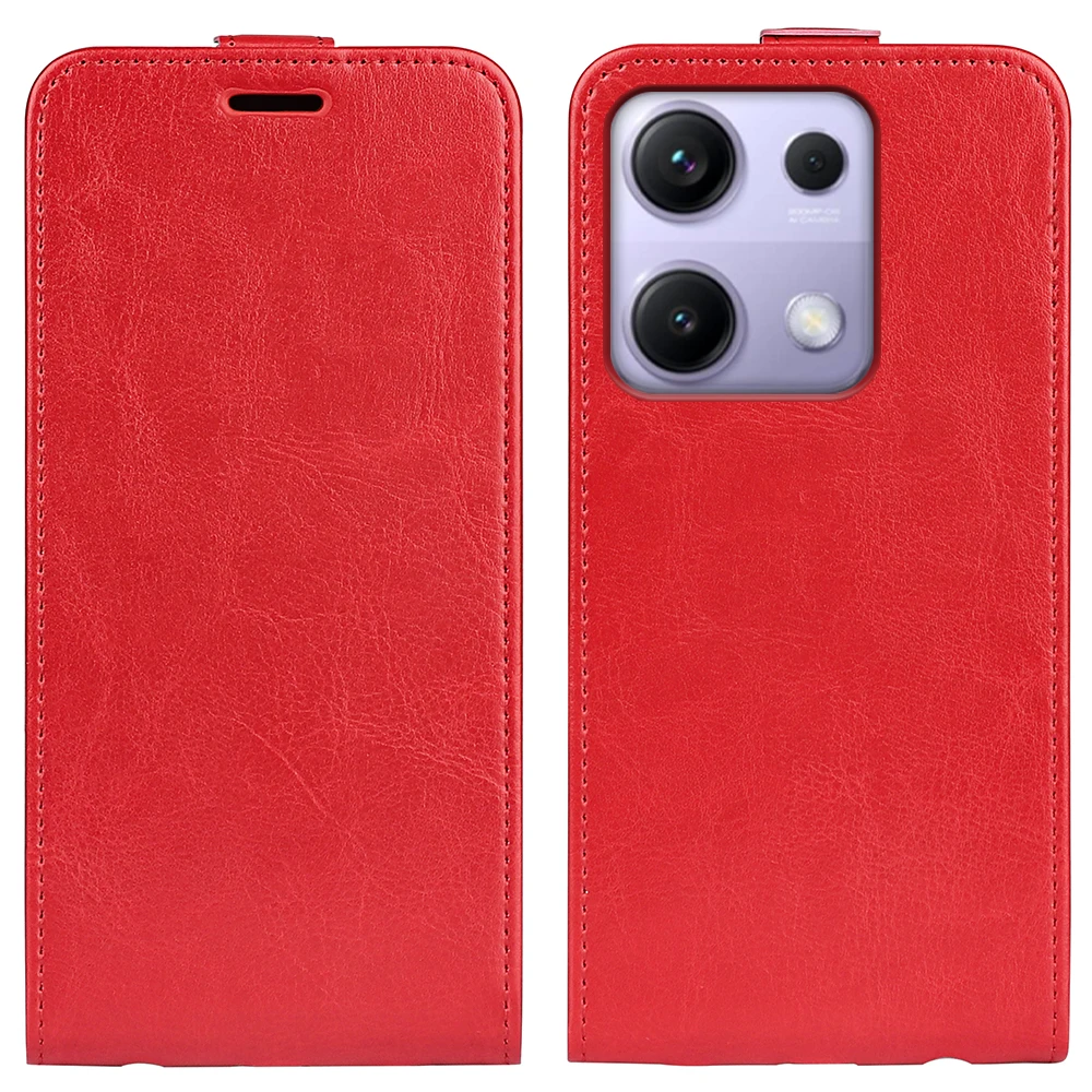 Para Redmi Note 14S 4G funda de cuero con tapa de alta calidad funda Vertical para Redmi Note 14S 4G