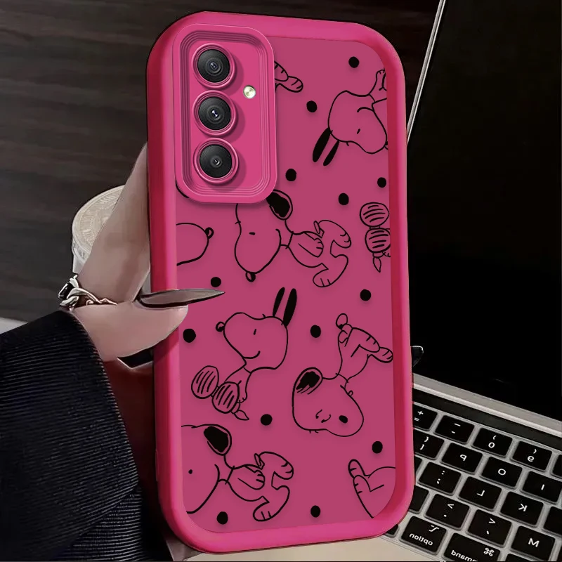 Funda encantadora de Anime S-Snoopys para Samsung Galaxy A54 A05S A05 A34 A24 A14 A53 A33 A23 A13 A52 A52S A32 A22 A12 A71 A51 A31 - imagen 3
