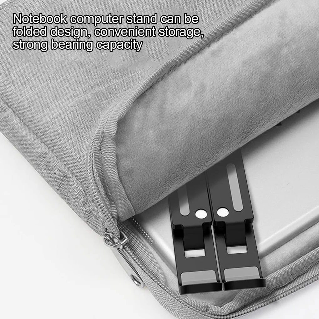 Soporte para computadora portátil Soporte para computadora portátil plegable de enfriamiento de 25 kg Soporte para computadora portátil ajustable, blanco - imagen 2