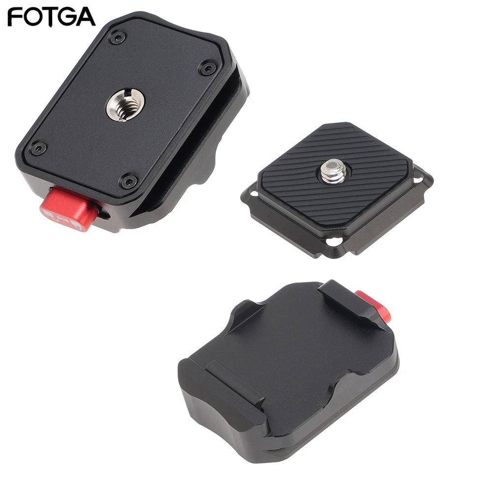 FOTGA Claw-Placa de liberación rápida, juego de asiento, abrazadera para cámara Aka Yajia, adaptador de trípode, placa de montaje, adaptador de abrazadera de correa de hombro - imagen 2