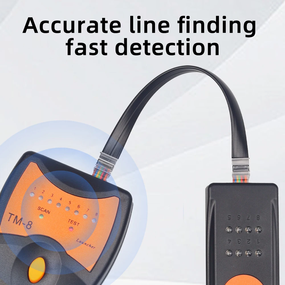 SAIVXIAN TM-8 RJ11 RJ45 Cat5 Cat6 teléfono LAN Cable de red probador Detector rastreador de cables tóner buscador de línea Ethernet - imagen 3