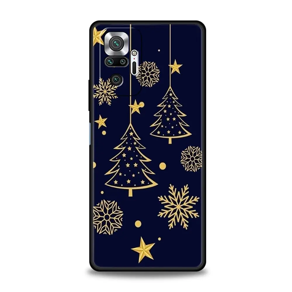 Funda de teléfono para Xiaomi Redmi Note 14 13 12 5G 11 10 Pro Plus 4G 9S 9 14C 13C 12C 10C 9C 9A funda suave de TPU Feliz árbol de Navidad - imagen 2