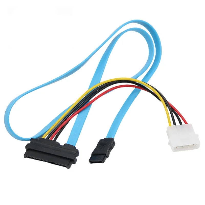 Cable de datos de disco duro SAS29 Pin SFF-8482 de 0,7 M Cable de conexión integrado de alimentación y datos de servidor SAS a SATA - imagen 5