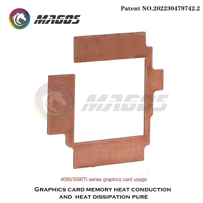 Disipador de calor de cobre VRAM para tarjeta gráfica, reemplazo de almohadilla térmica GPU para RTX 3090Ti / 4090 - imagen 4