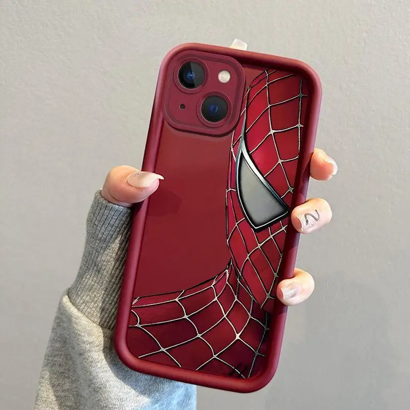 Funda de teléfono para Xiaomi Mi 14 Pro, POCO M6 Pro, X5, X3, NFC, F3, GT, F4, F5, X4, 11 Lite, 5G, NE, 12T, carcasa trasera de silicona suave de Spider Man - imagen 2