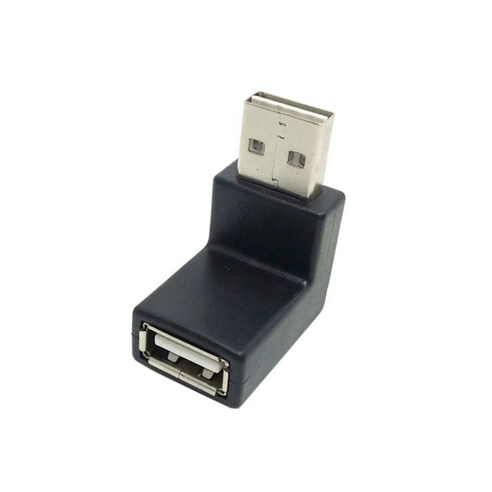 Conector adaptador macho hembra USB 2,0 A de 90 grados con ángulo izquierdo/derecho/abajo/arriba para PC portátil, durabilidad y rendimiento estable - imagen 5