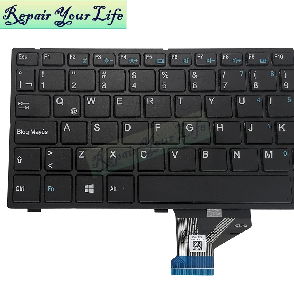Teclado Español Latino para ordenador portátil, para JOI Book Classmate 10, Notebook, PC, LA Frame, 82-382-FX5000, nuevo - imagen 3