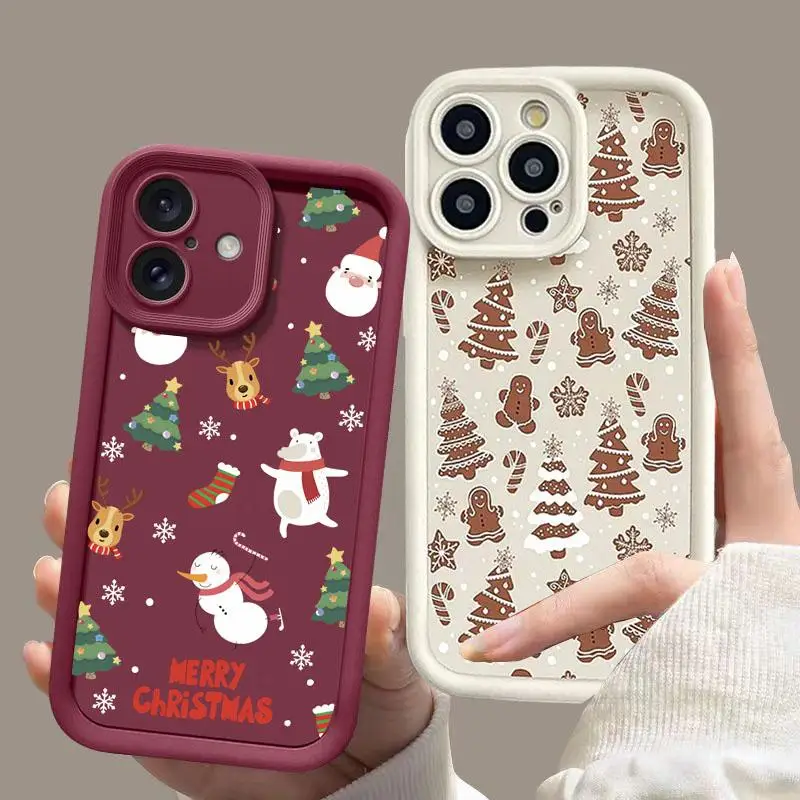 Funda de silicona con diseño de árbol de Navidad y ciervo y alce para Google Pixel 9 8 7 Pro 5G Pixel 7A 8A 9 Pro XL, funda suave a prueba de golpes con dibujos animados