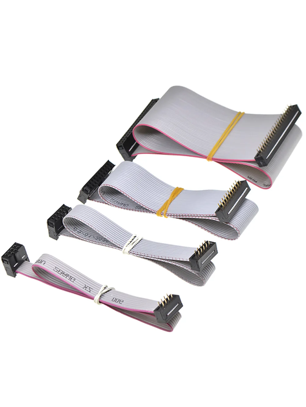 2 uds FC-FD DC4 IDC conector macho a hembra de paso de 2,54 MM 6P/8/10/12/14/16/20/24/26/30/34/40 pines Cable de datos de bajada de cinta plana