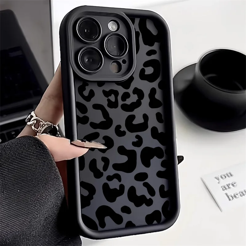 Funda de teléfono pintada de leopardo de TPU suave para iPhone 17 16 Pro Max 11 13 15 14 12 Air 16E 17promax 16promax Funda a prueba de golpes - imagen 3
