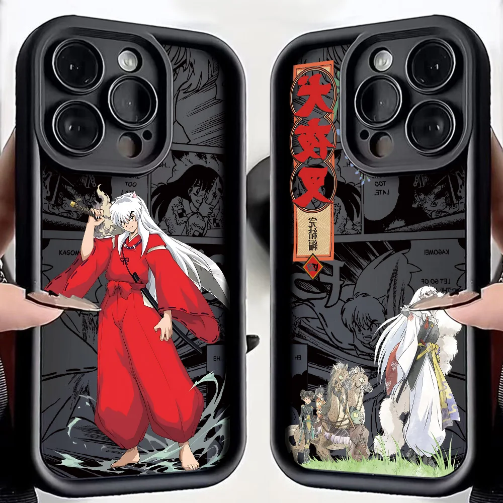 Anime Inuyashas Art Eye funda de teléfono caliente para IPhone 17 16e 16 15 14 13 12 11 Air Pro Max Mini XR XS X 7 8 6 6s Plus TPU contraportada