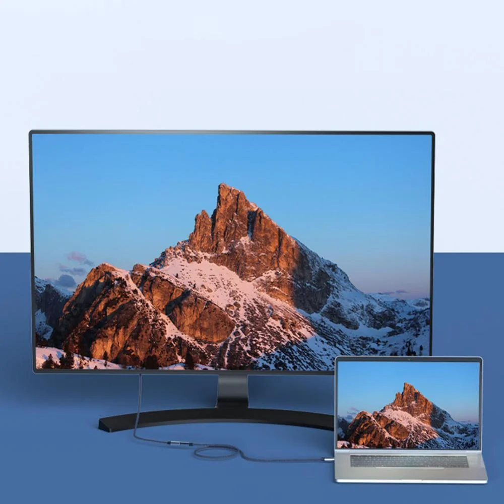 Nku-Cables de extensión USB 4 tipo C, extensor macho a hembra, transferencia de datos de 40Gbps, Cable de carga de 100W para PC, portátiles y Monitor - imagen 4