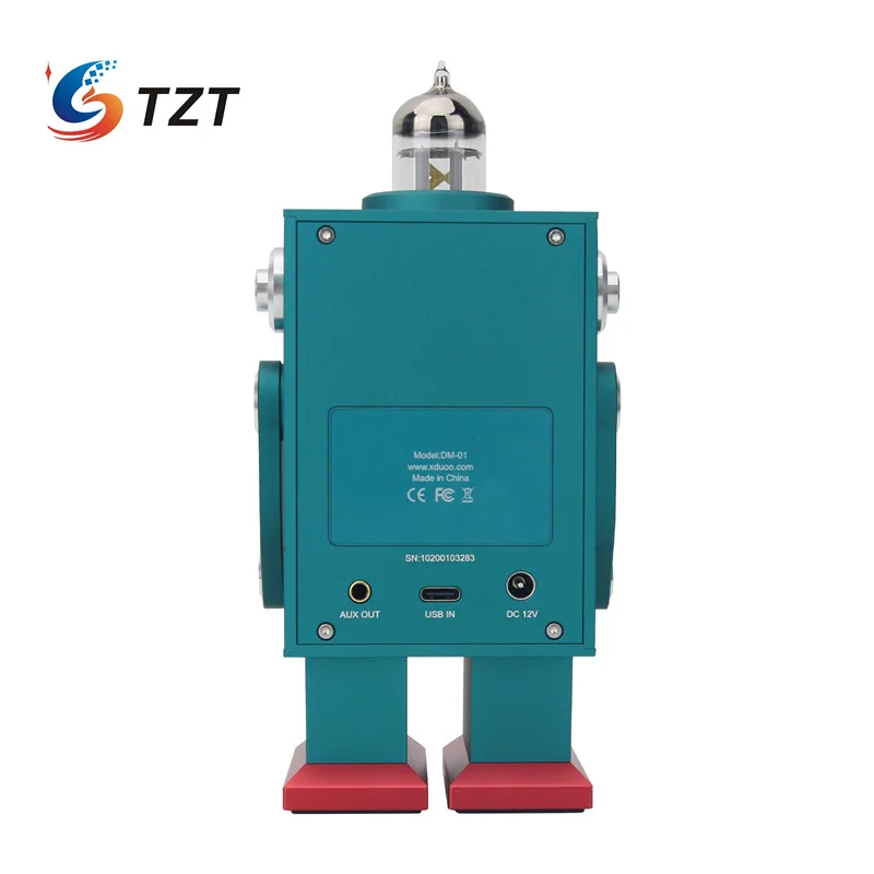 TZT xDuoo DM-01 Decodificador de audio cibernético en forma de robot Bluetooth5.4 Mini amplificador de auriculares HiFi Compatible con Windows/Linux - imagen 2