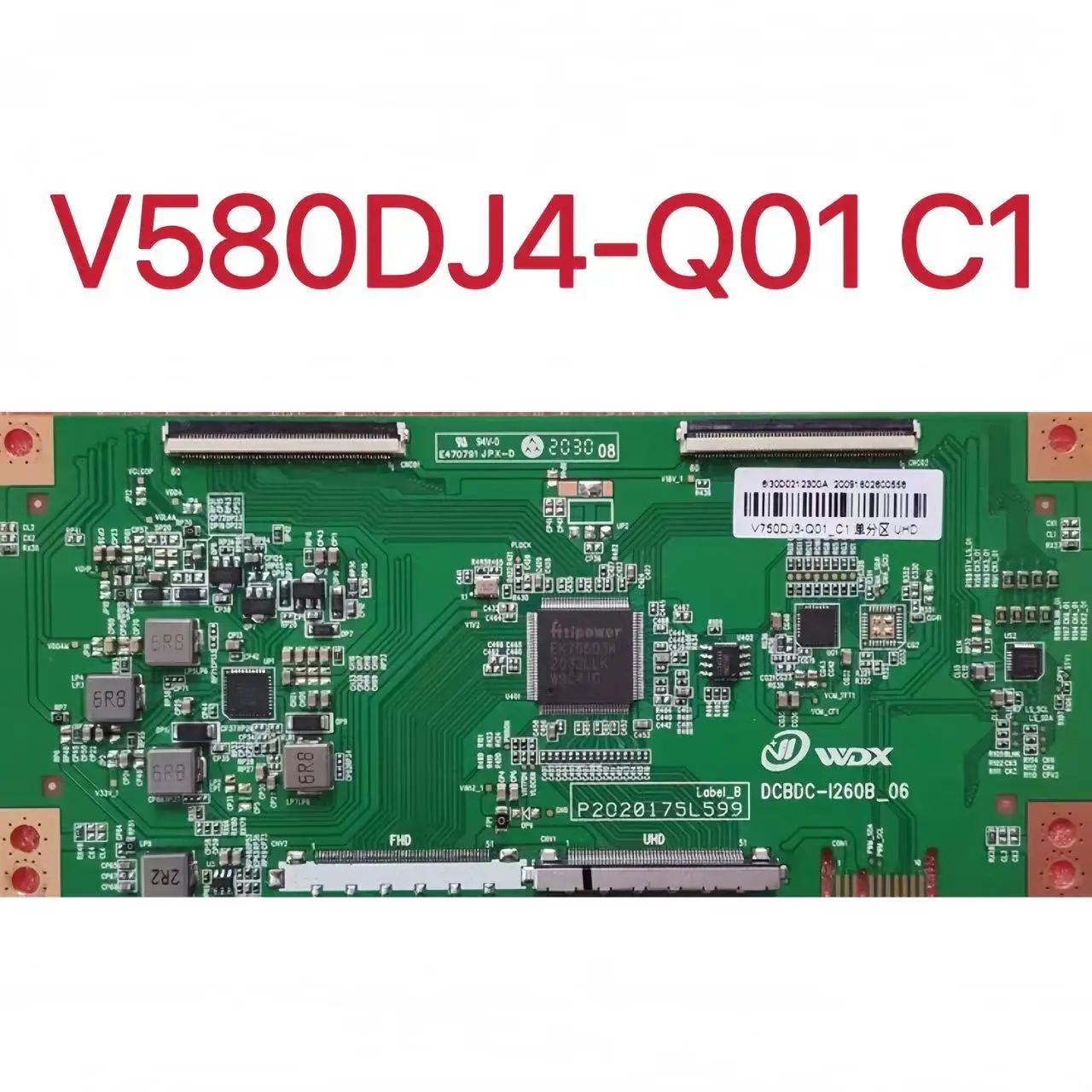 Placa lógica recién mejorada DCBDC-I260B_06 código de barras blanco V580DJ4-Q01 C1 4K - imagen 2