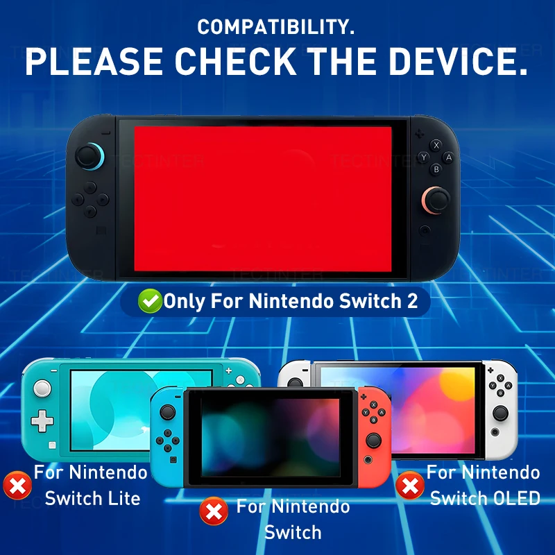 Protector de pantalla para NS Switch 2, película protectora transparente HD antiarañazos de vidrio templado para accesorios Switch 2, 1/2/3 Uds. - imagen 3