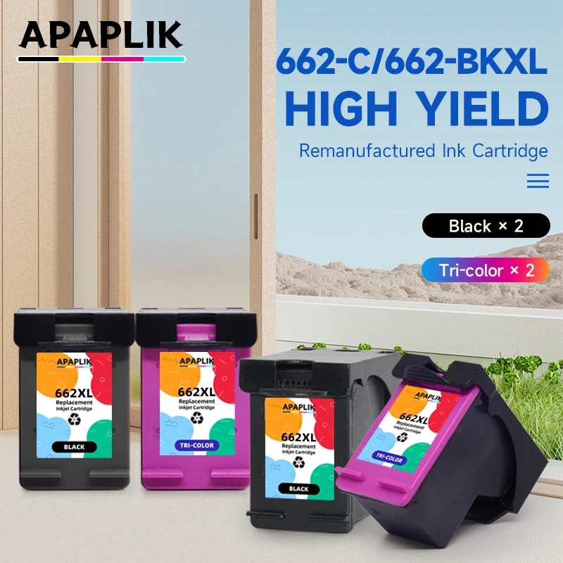 Cartucho de tinta Compatible 662XL para impresora HP662 para HP 662 Deskjet 1015 1515 2515 2545 2645 3545 4510 4515 4516 4518