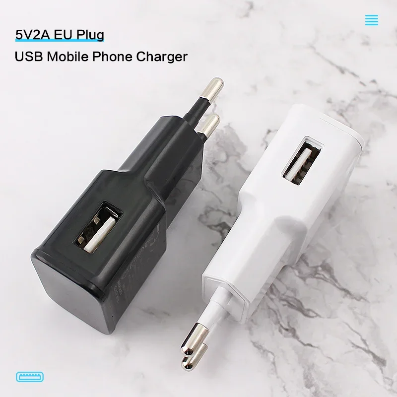 Cargador USB de pared, adaptador de cargador de enchufe europeo de 1 puerto, Mini cargador de teléfono para iPhone 12 Pro Max Xiaomi Mi 9 Redmi Note 7 6 Pro - imagen 3