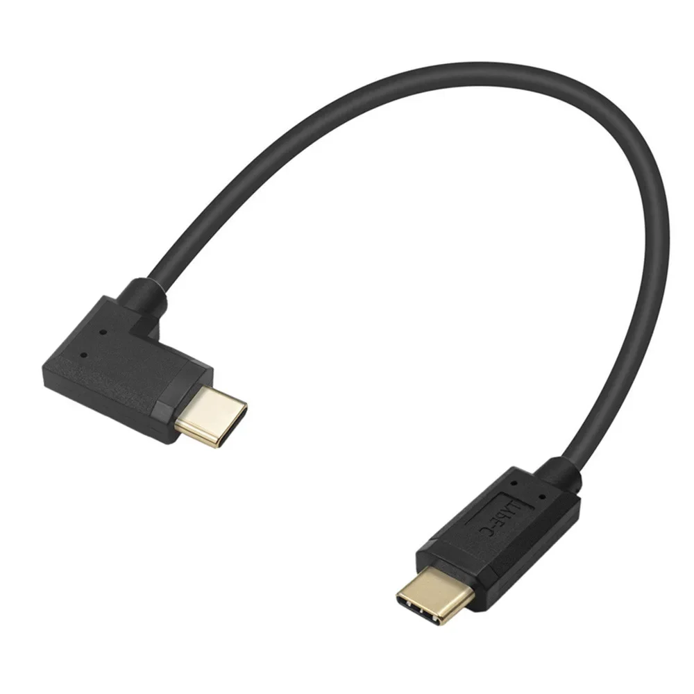 5A 10Gbps USB C a USB C Cable hasta ángulo recto codo USB tipo C macho a hembra Cable de carga de datos 0,3 m 0,6 m 1m 1,8 m - imagen 4
