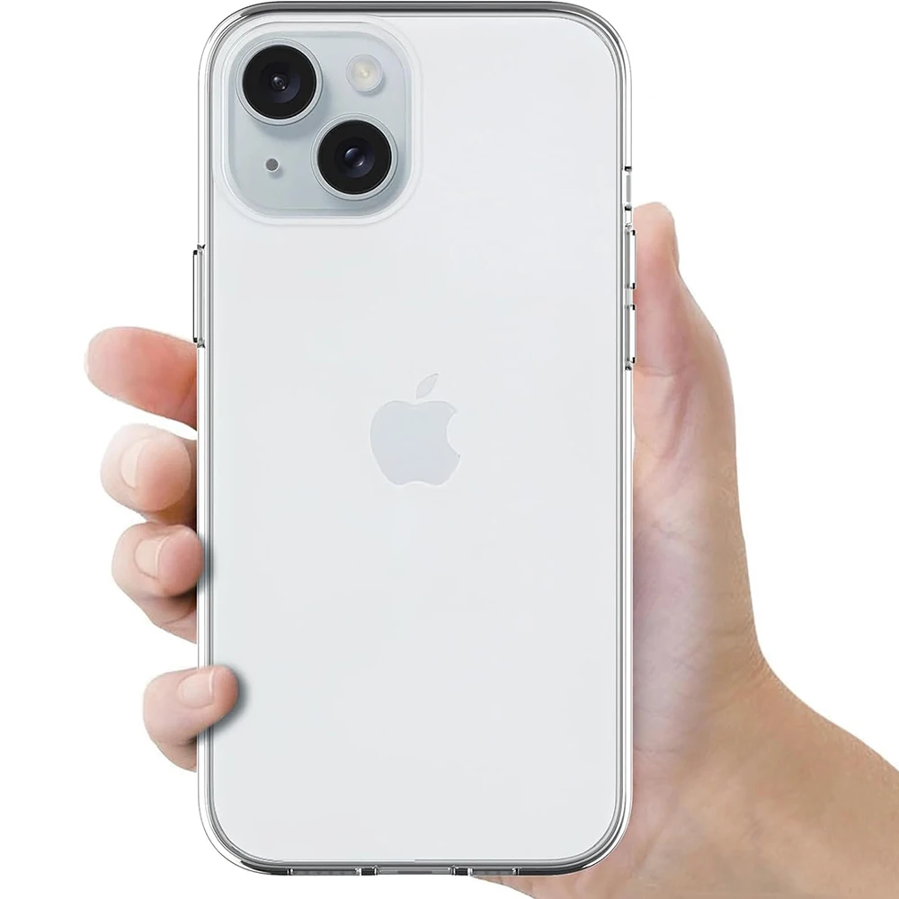 Funda suave de silicona de lujo para iPhone 16 15 14 Plus 13 12 Mini 11 Pro Max funda transparente carcasa delgada a prueba de golpes - imagen 2