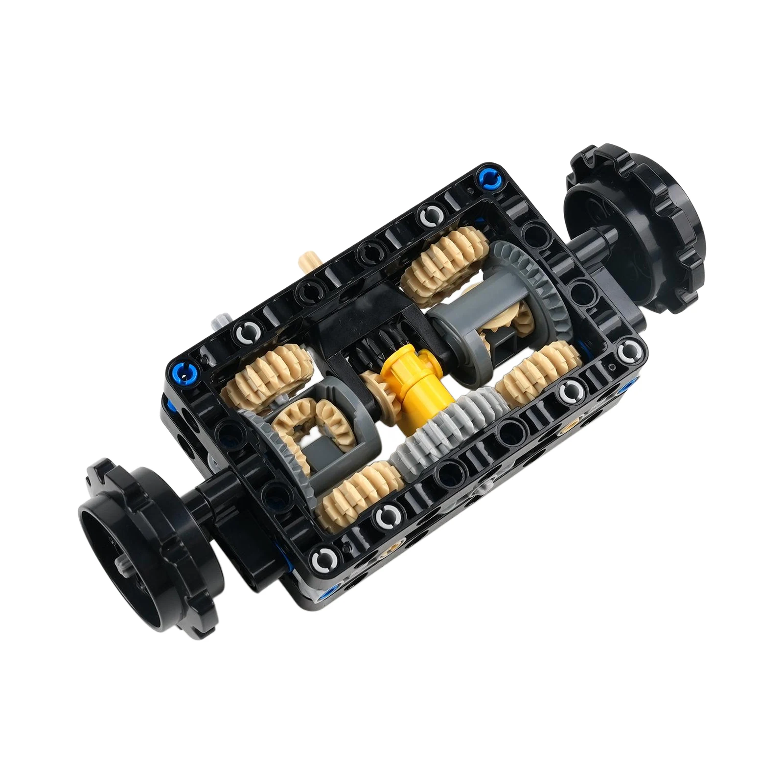 Sistema de dirección de tanque de MOC-19788, diferencial de engranaje, bloques de construcción, ensamblaje de partículas pequeñas, Kit de juguete educativo STEM - imagen 5