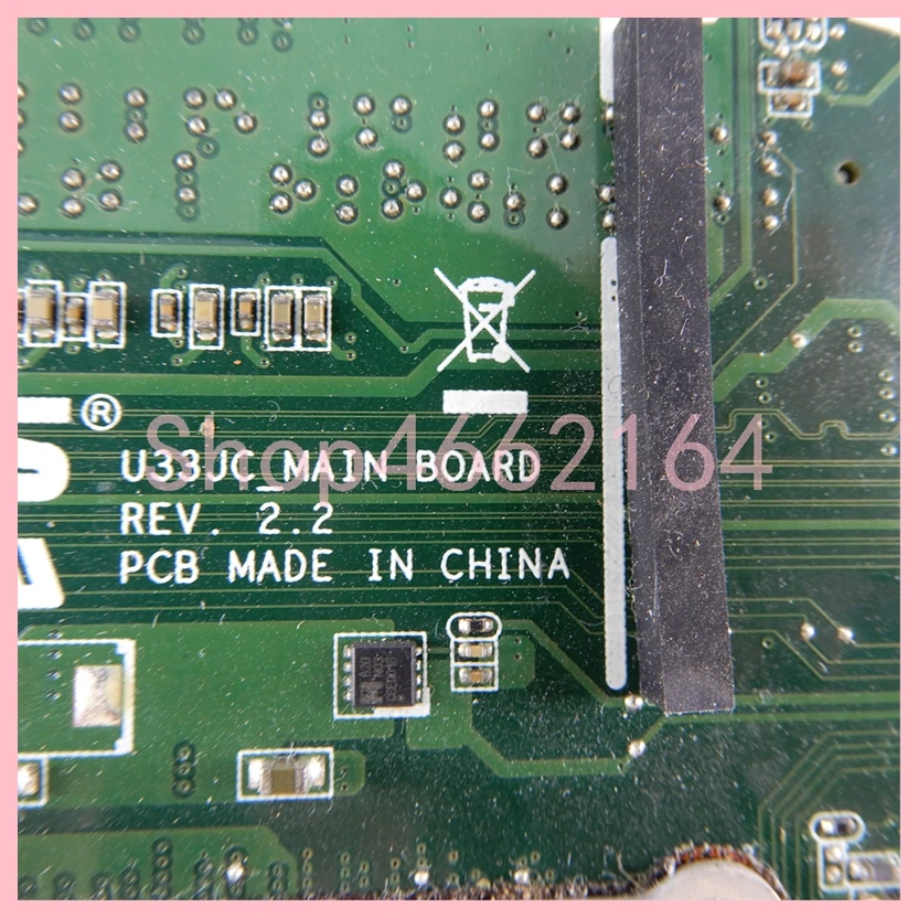 Placa base para portátil U33JC con i5-480M CPU GT310M-1GB GPU para ASUS U33JC U33J placa base para ordenador portátil completamente probada OK - imagen 4