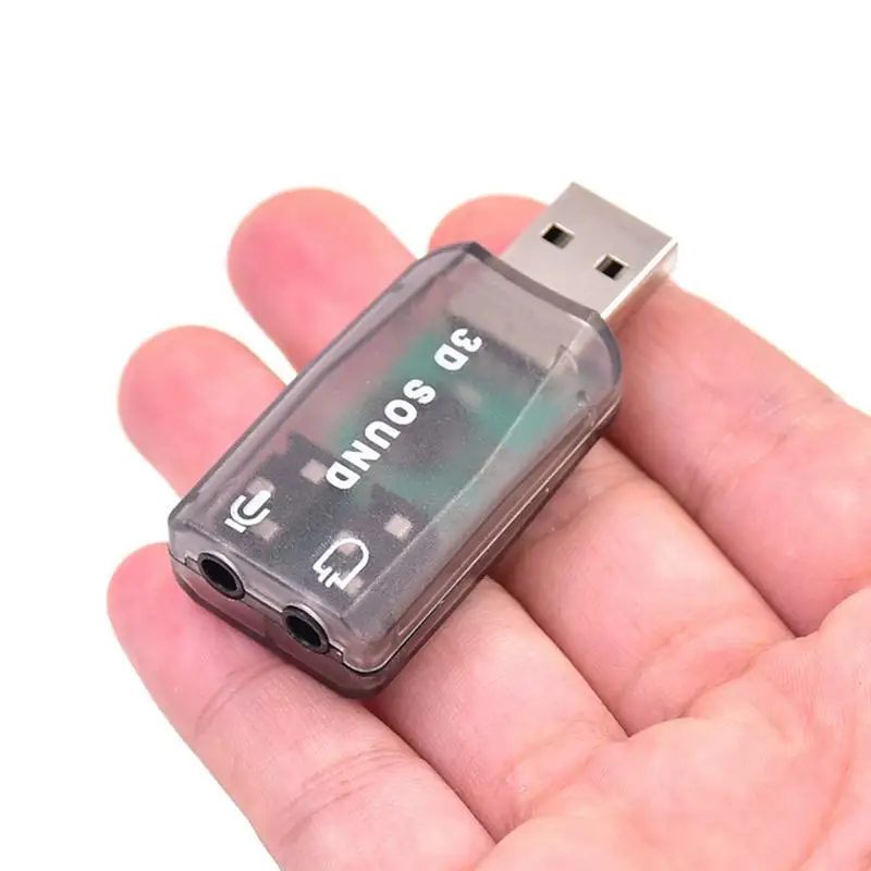 Tarjeta de sonido USB externa 5,1, auriculares de Audio 3D, adaptador de micrófono para PC, soporte de escritorio para sonido tridimensional - imagen 2