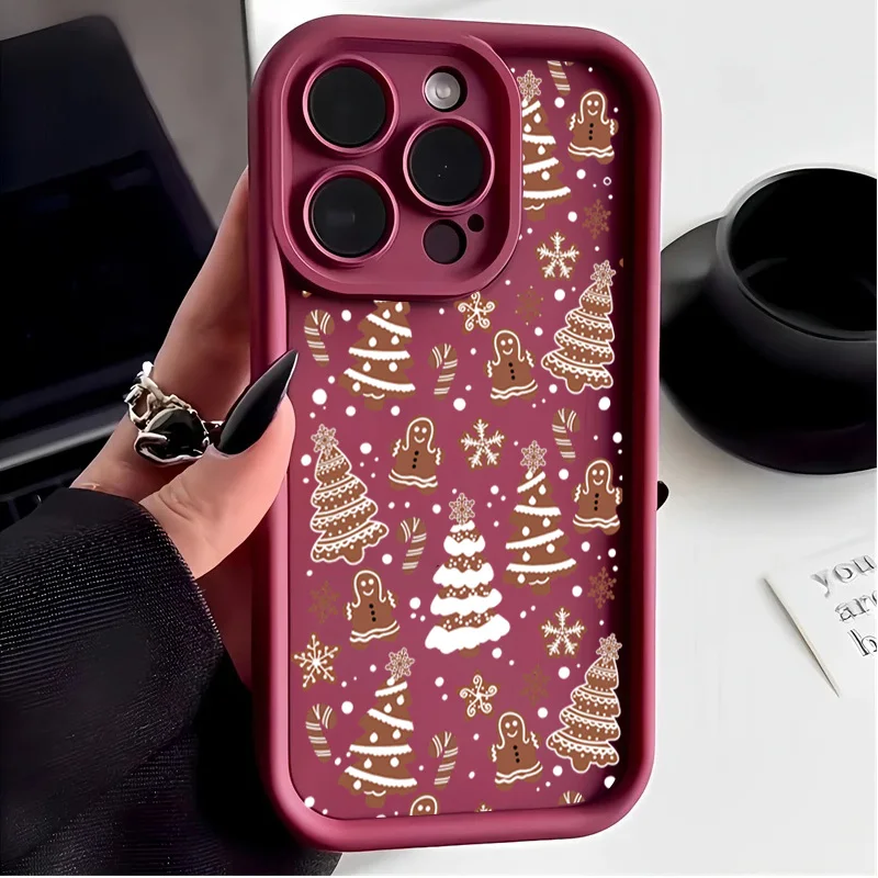 Funda bonita con forma de árbol de Navidad y copo de nieve para Honor 400 200 Pro 90 Magic 7 Lite 6 Pro X9C Smart 5G Huawei Y9S P40 Lite P30 Pro - imagen 3