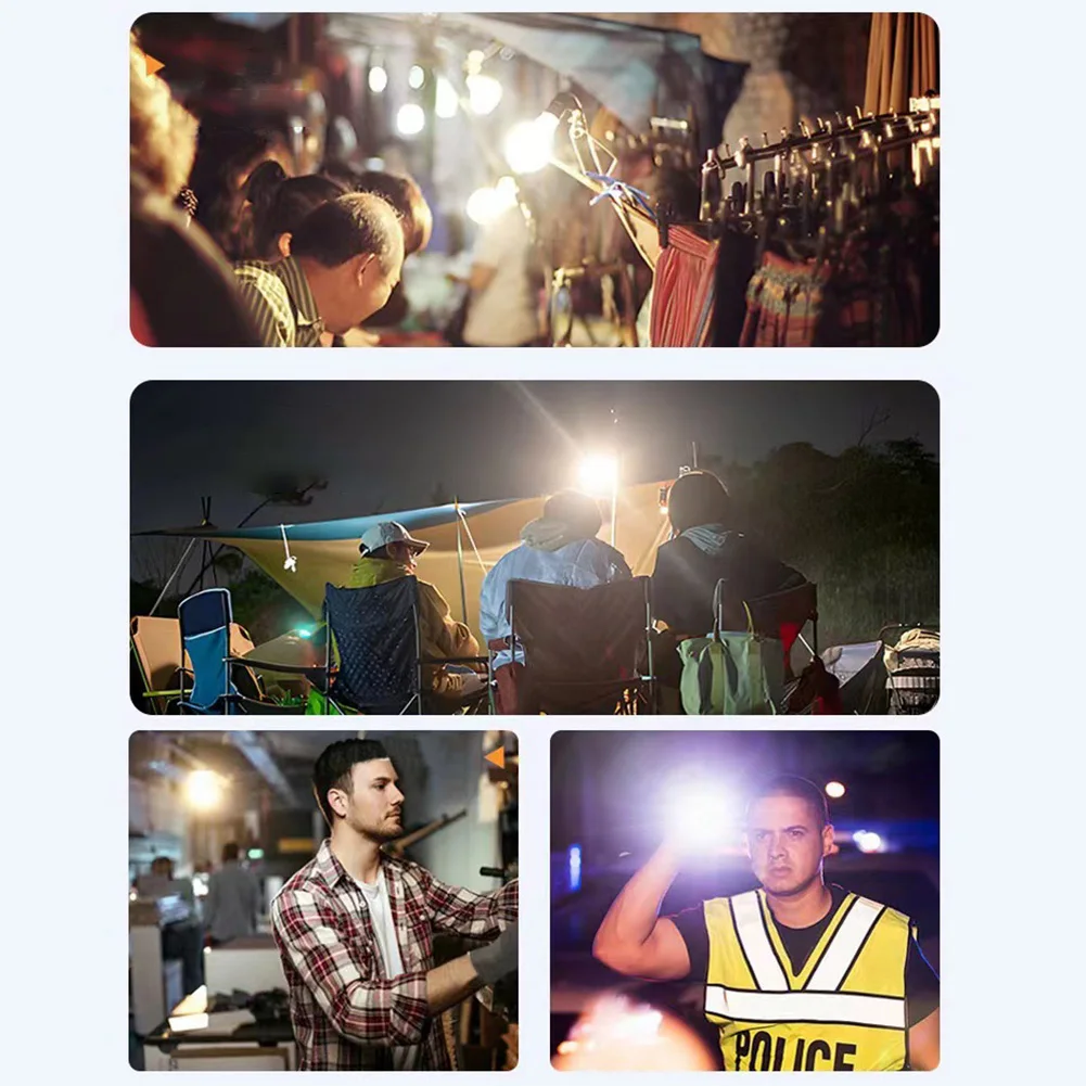 Luz de Camping portátil, luz colgante superbrillante para tienda, recargable por USB, 1200mAh, luz nocturna para tienda de campaña, para corte de energía, senderismo y pesca - imagen 5