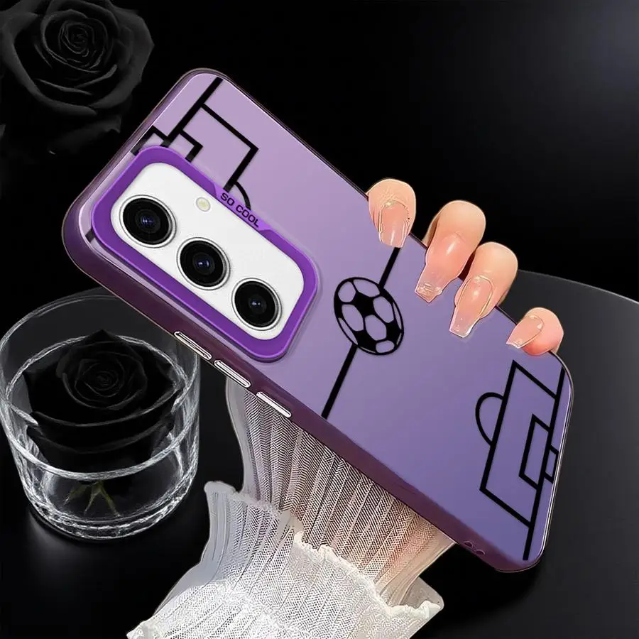 Funda para Samsung Galaxy A33 A34 A32 A73 A22 A52 A25 A26 A53 A24 A23 A36 funda trasera para teléfono divertido fútbol - imagen 4