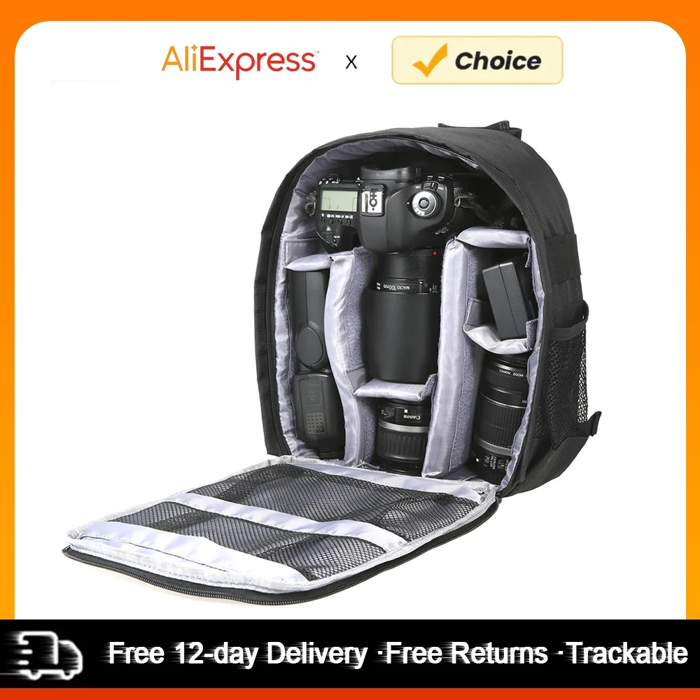 Mochila para cámara pequeña al aire libre, cámara Digital DSLR, mochila de vídeo, resistente al agua, multifuncional, transpirable, funda para cámara