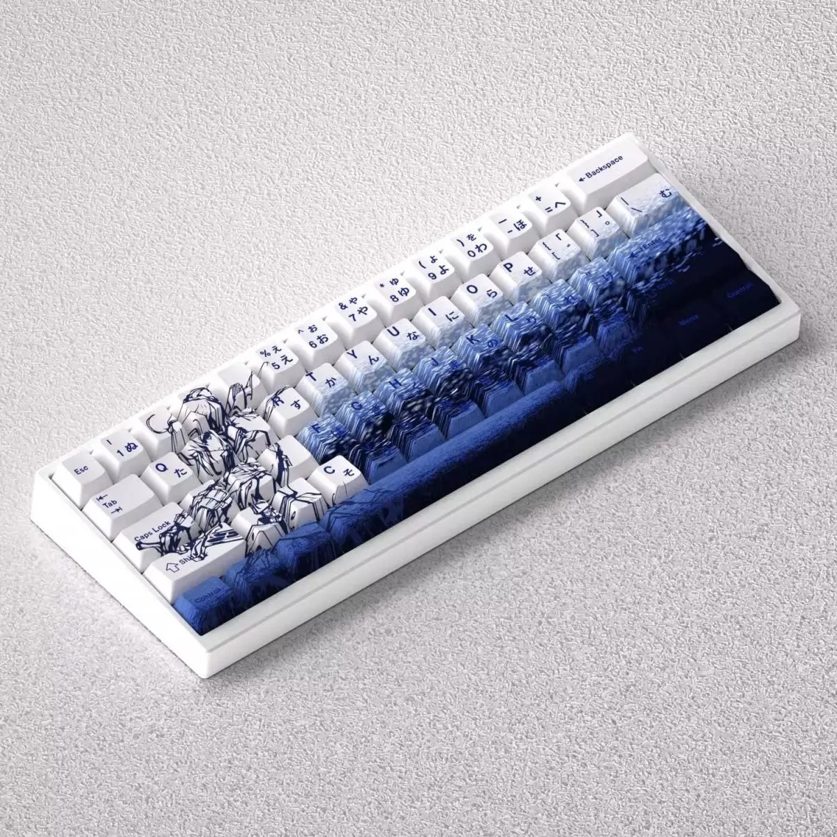 73 teclas Saber Keycaps Anime Dye-sub Key Caps PBT Cherry Profile para teclado mecánico ND63Ace60/65/68 - imagen 2