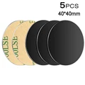 5pcs Black Round