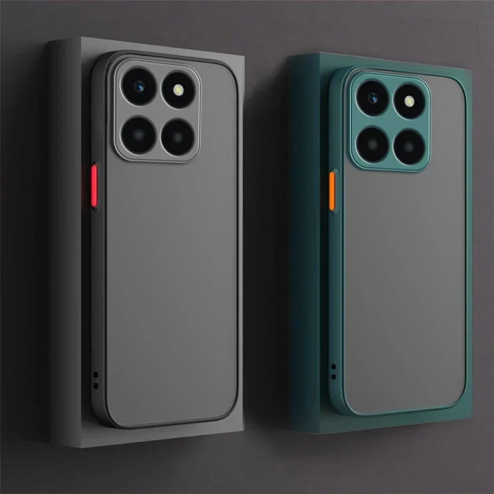 Funda rígida translúcida mate para Huawei Honor X8 X9B X9A X6S X6 X8b X8a X6a X6 70 90 Lite, funda trasera esmerilada de silicona a prueba de golpes