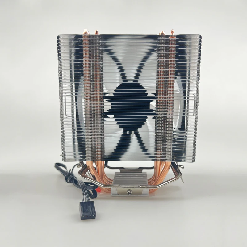 COOLLEO-Radiador de 4 tubos de calor, Enfriador de CPU de 160W, 4 pines, PWM1600 RPM, ventilador de refrigeración para LGA1700, LGA115X, LAG1366, regala pasta térmica - imagen 3
