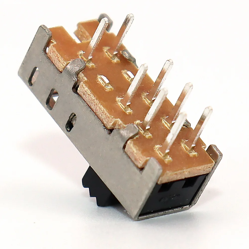 Interruptor de palanca de tres velocidades, 100 piezas, SS23E06G3, sistema de sonido de juguete de color, doble fila, seis Pines, interruptor de tres velocidades - imagen 5