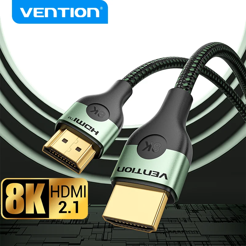 Vention 8K HDMI 2,1 Cable para Xiaomi TV Box PS5 48Gbps 8K/60Hz 4K/120Hz Cable HDMI HDR10 + HDCP2.2 para PS4 HDMI Splitter 8K HDMI - imagen 2