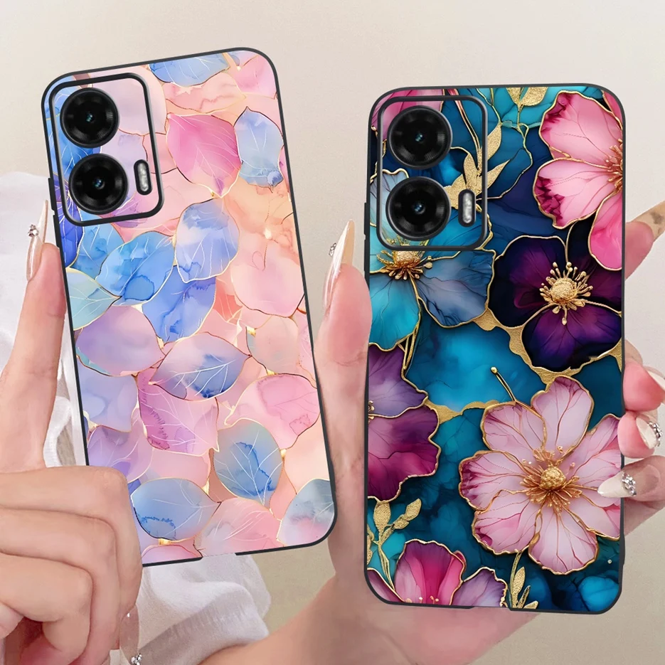 Para Motorola Moto G35 funda Moto G55 G85 lindo León moda cubierta pintada funda de silicona suave para Motorola G85 G 35 55 MotoG85 bolsas - imagen 2