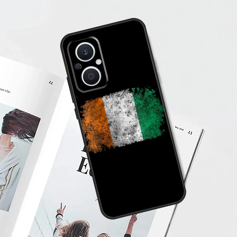 Funda con bandera irlandesa de Irlanda para OPPO Find X5 X6 X8 X9 Pro OPPO Reno 8T 7 8 Lite 13F 14F 11F 12 F 10 13 14 Pro - imagen 3