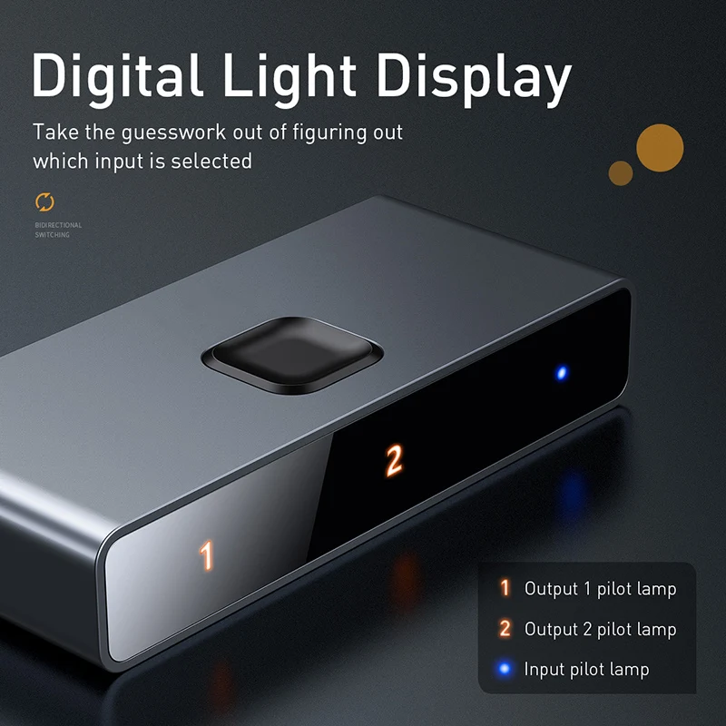 Conmutador bidireccional HDMI HUB de proyección 4K HD AUDIO VIDEO CONVERTIDOR tres en uno Soporte 4K@60HZ4K@120HZ COMPATIBLE CON XBOXPS5 - imagen 4