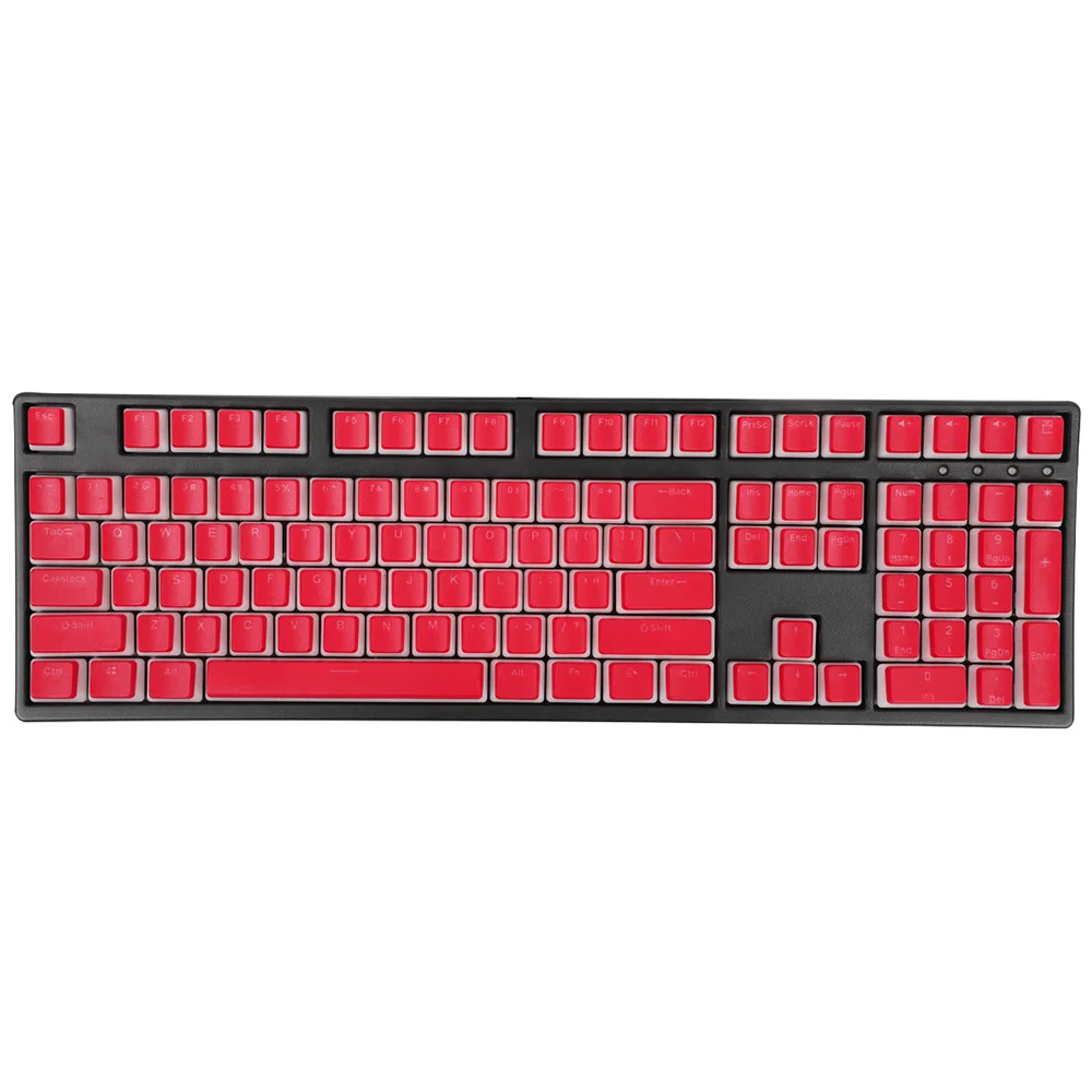 129 teclas Pudding Red Keycaps PBT Dye Sub OEM para 61 87 104 Teclado mecánico AKKO Fun60Pro Anne Pro 2 Game PC - imagen 4