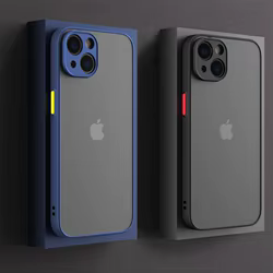 Funda iPhone 13 Parachoques Transparente Antigolpes Mate PC