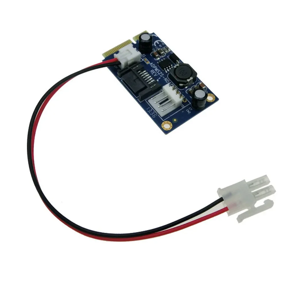 Adaptador mini SATA a SATA de 7 pines MSATA a SATA suministro 5V/12V - imagen 3
