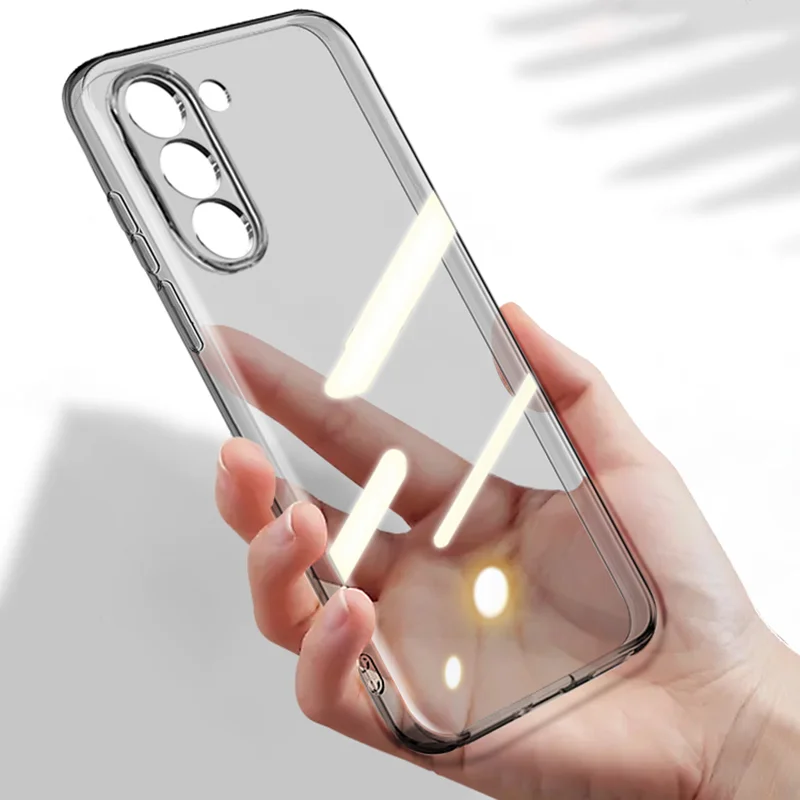 Funda suave ultrafina de silicona de lujo para Samsung Galaxy S25 ULTRA S24 S23 FE S22 S21 S20 Plus, funda trasera transparente - imagen 4
