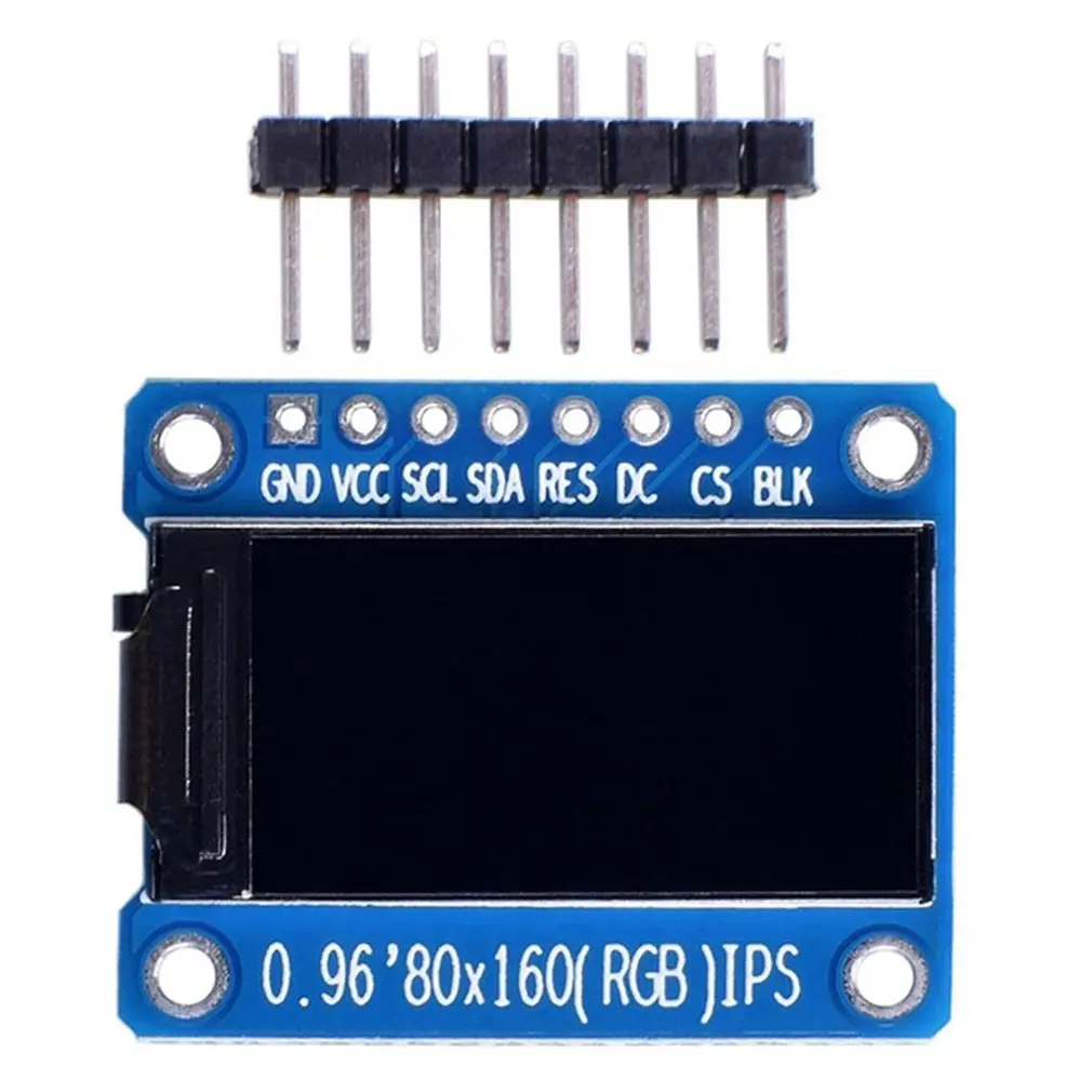 Pantalla TFT IPS de alta definición de 0,96 pulgadas a todo Color OLED 80x160 pantalla IPS St7735 módulo LCD de unidad Dropshipping al por mayor